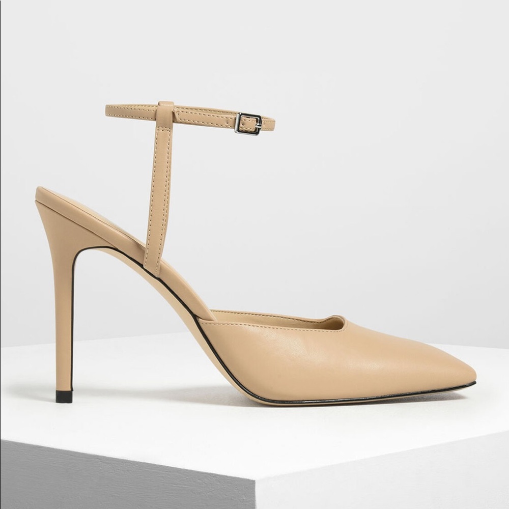 Nude Square Toe Pumps (Brand-New)
